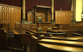 interior of courtroom