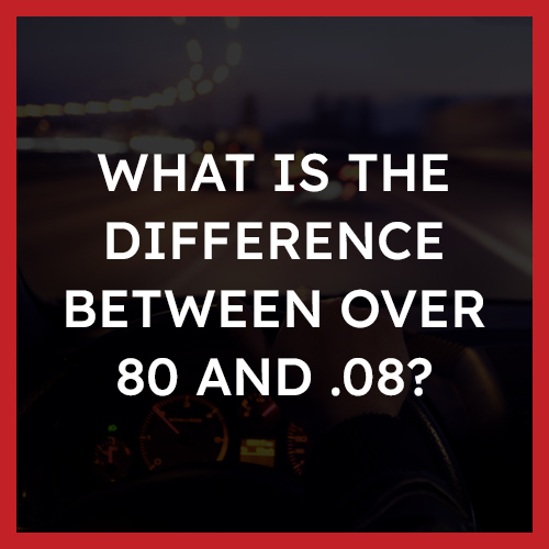 What is the difference between over 80 and 08