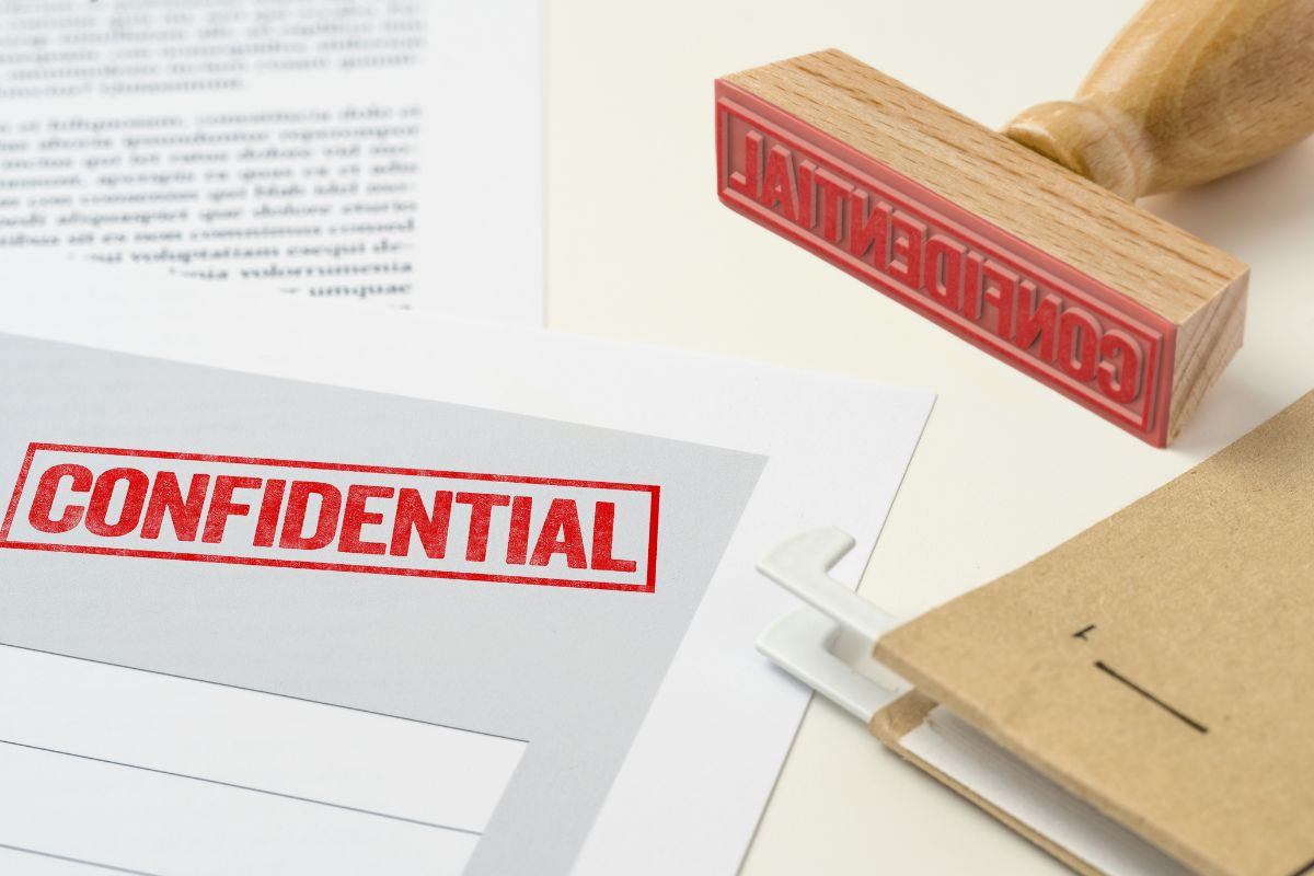 Confidential paper.