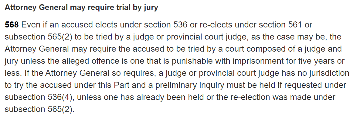 Election and Plea in Canada 