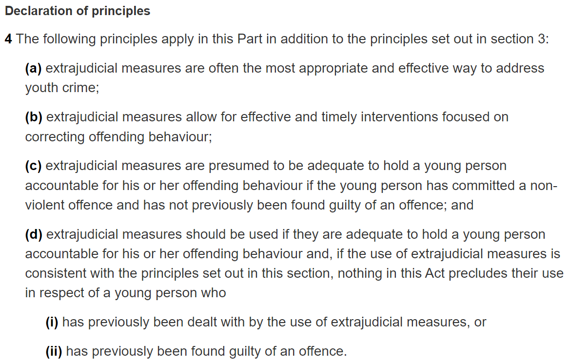 Alternative Measures Program (AMP) in Canada 