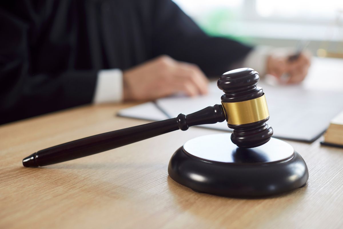 Sentencing decision in court.