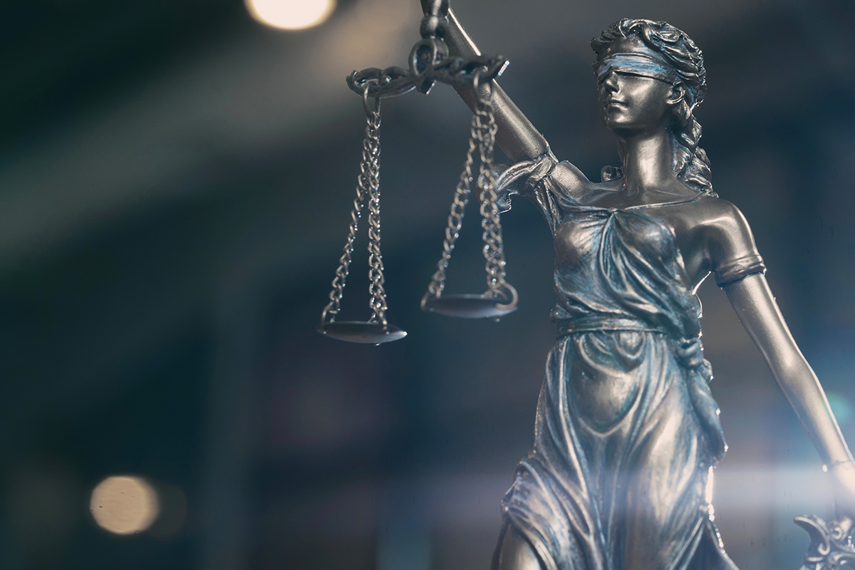 Lady justice holding scales
