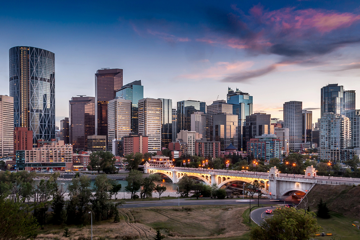 A photo of downtown Calgary