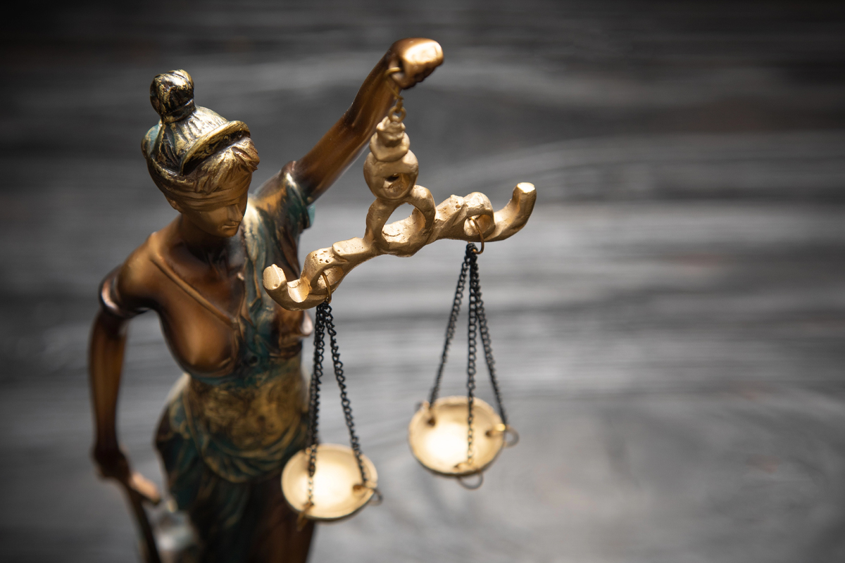 Lady justice holding scales